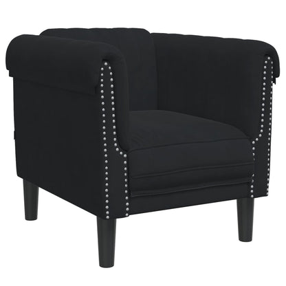 Set di Divani 3 pz Nero in Velluto