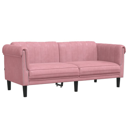 Set di Divani 2 pz Rosa in Velluto