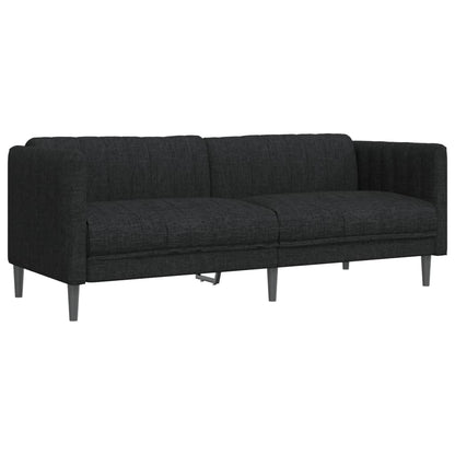 Set di Divani 2 pz Nero in Tessuto