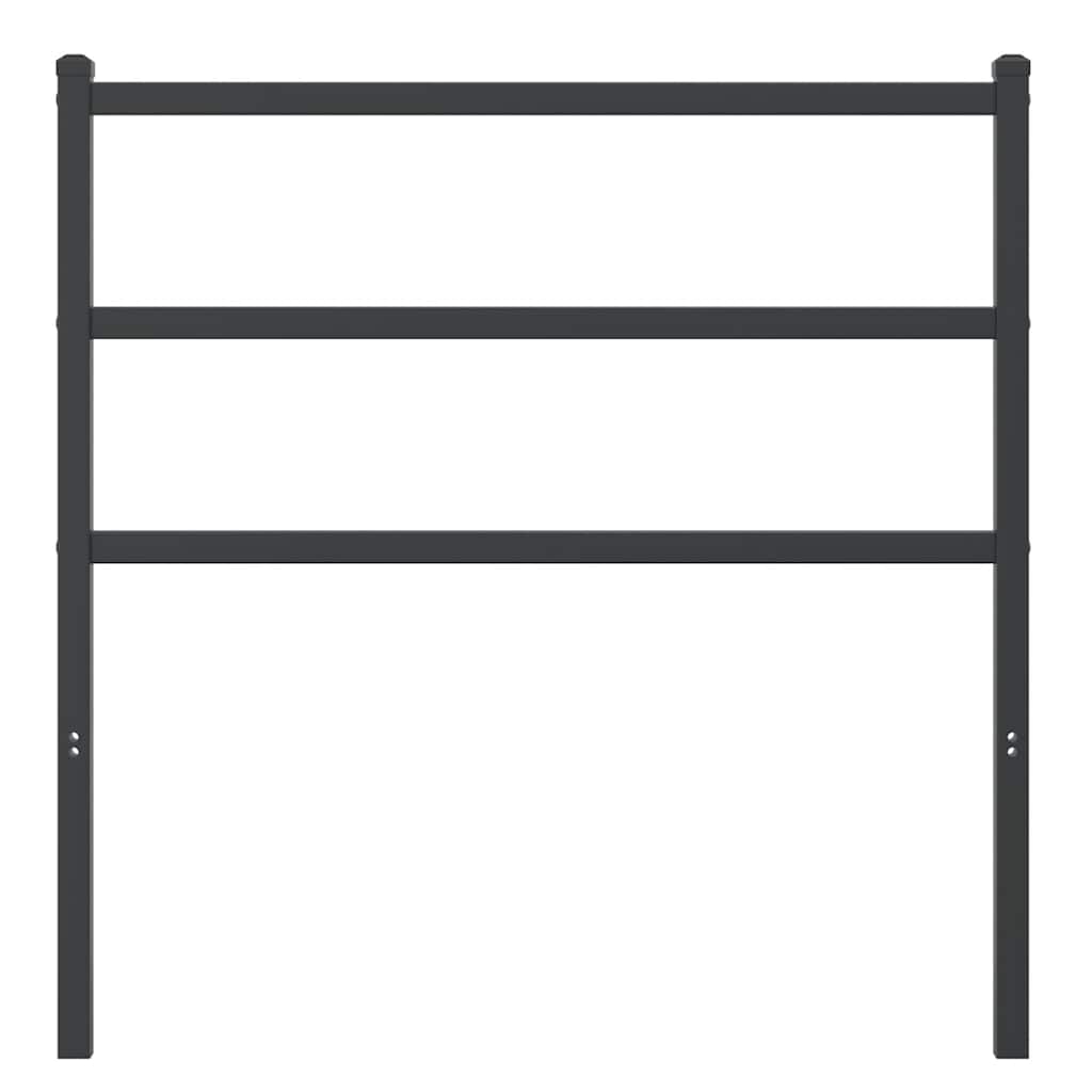 Testiera di Ricambio in Metallo Nero 90 cm