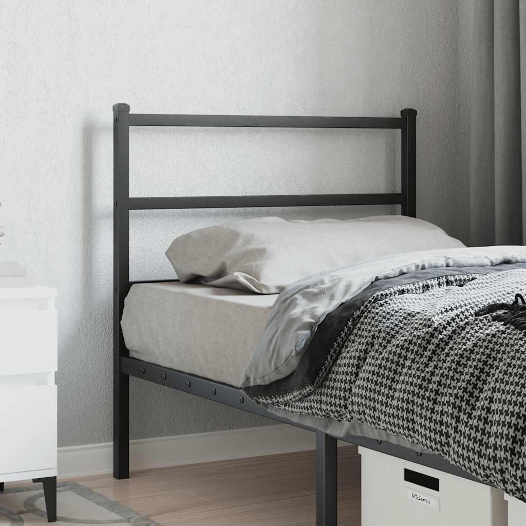 Testiera di Ricambio in Metallo Nero 90 cm