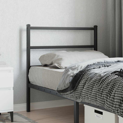 Testiera di Ricambio in Metallo Nero 90 cm