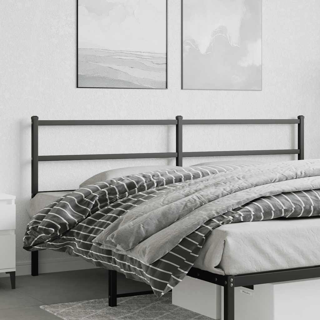 Testiera di Ricambio in Metallo Nero 193 cm