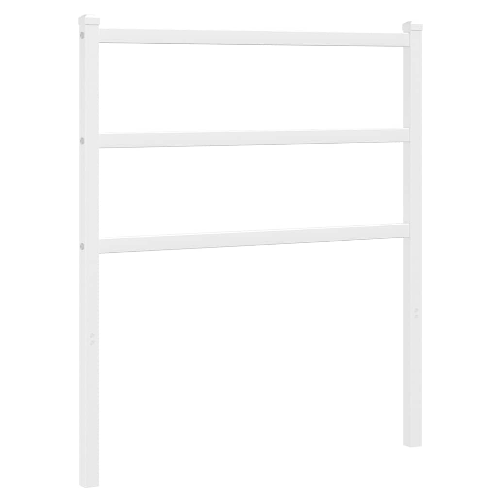 Testiera di Ricambio in Metallo Bianco 75 cm