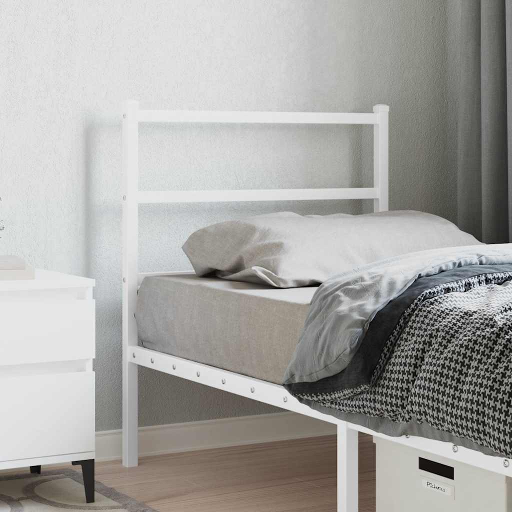 Testiera di Ricambio in Metallo Bianco 75 cm