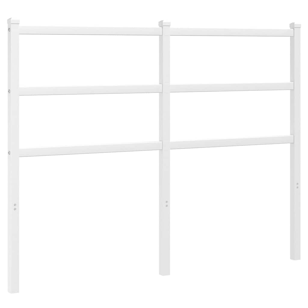 Testiera di Ricambio in Metallo Bianco 120 cm