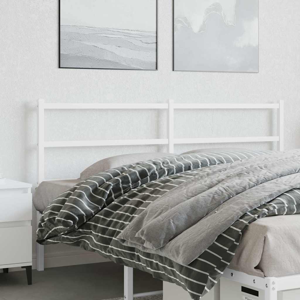 Testiera di Ricambio in Metallo Bianco 150 cm