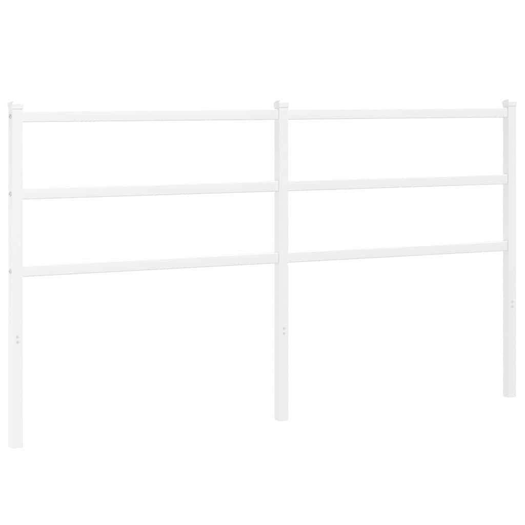 Testiera di Ricambio in Metallo Bianco 160 cm