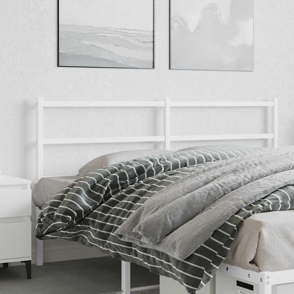 Testiera di Ricambio in Metallo Bianco 160 cm