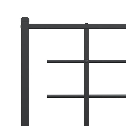 Testiera di Ricambio in Metallo Nero 140 cm