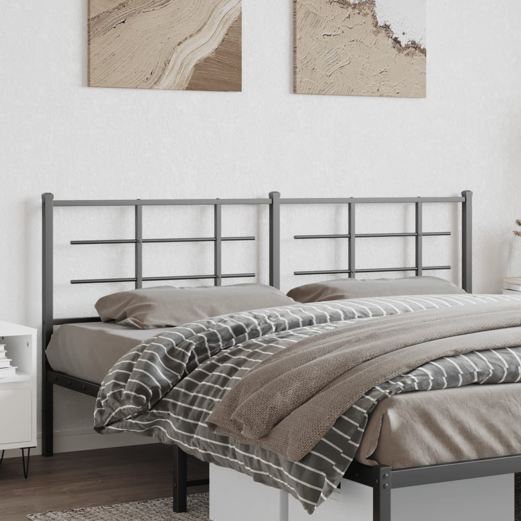 Testiera di Ricambio in Metallo Nero 180 cm