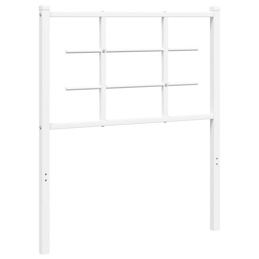 Testiera di Ricambio in Metallo Bianco 75 cm