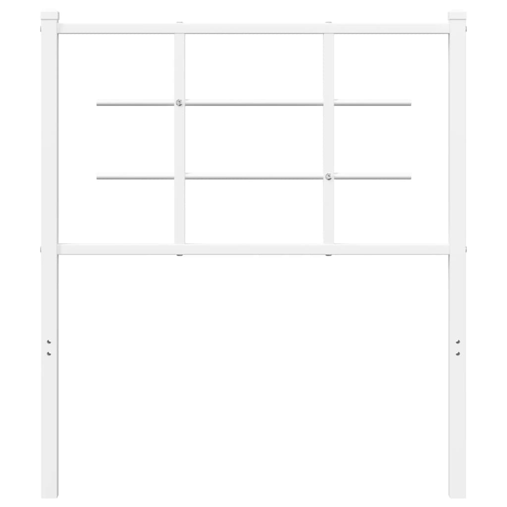 Testiera di Ricambio in Metallo Bianco 75 cm