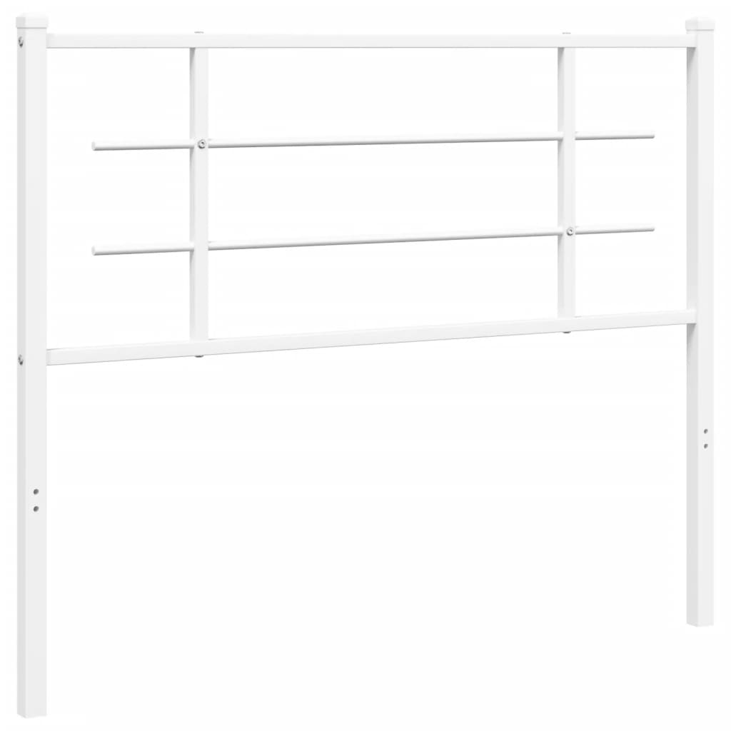 Testiera di Ricambio in Metallo Bianco 107 cm