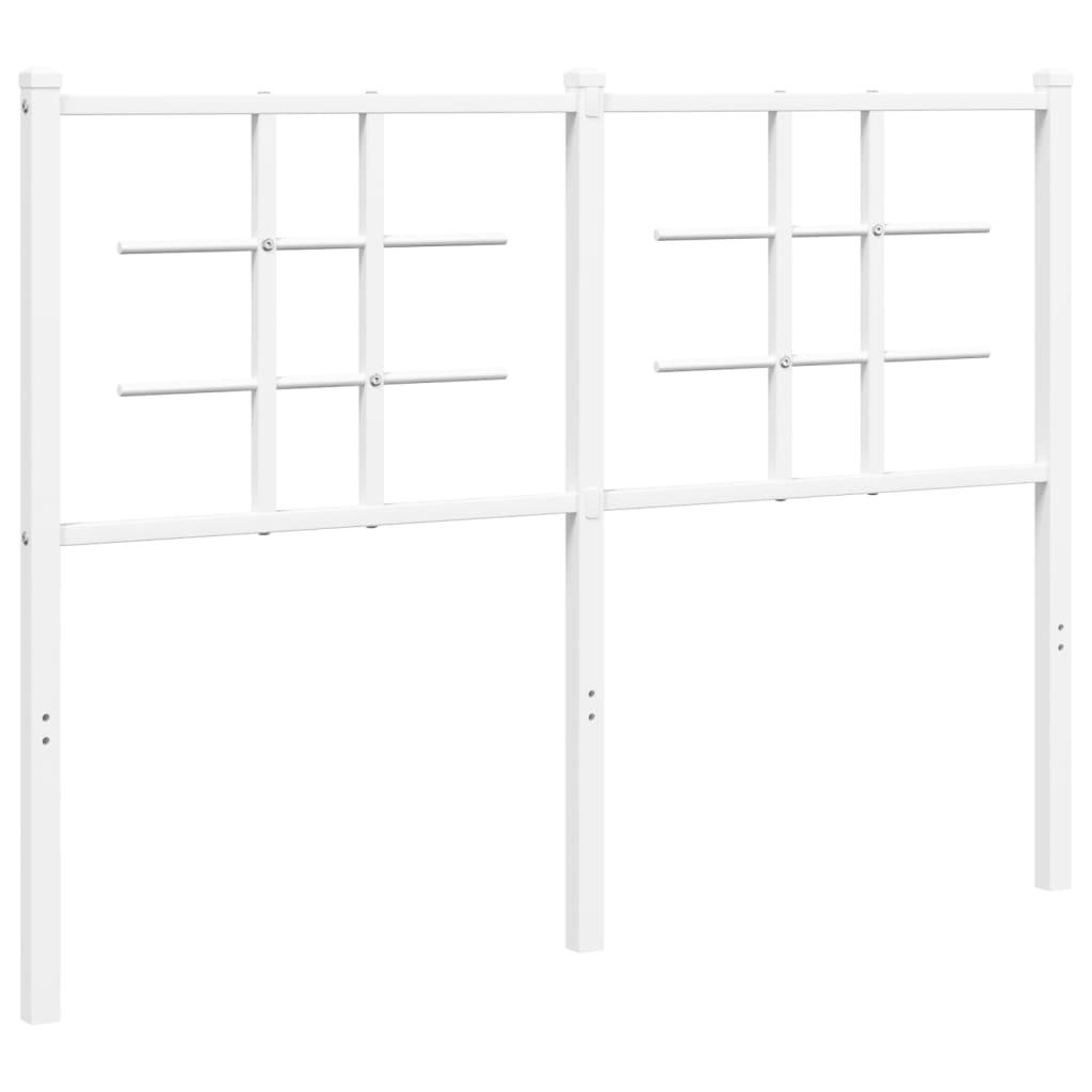 Testiera di Ricambio in Metallo Bianco 120 cm