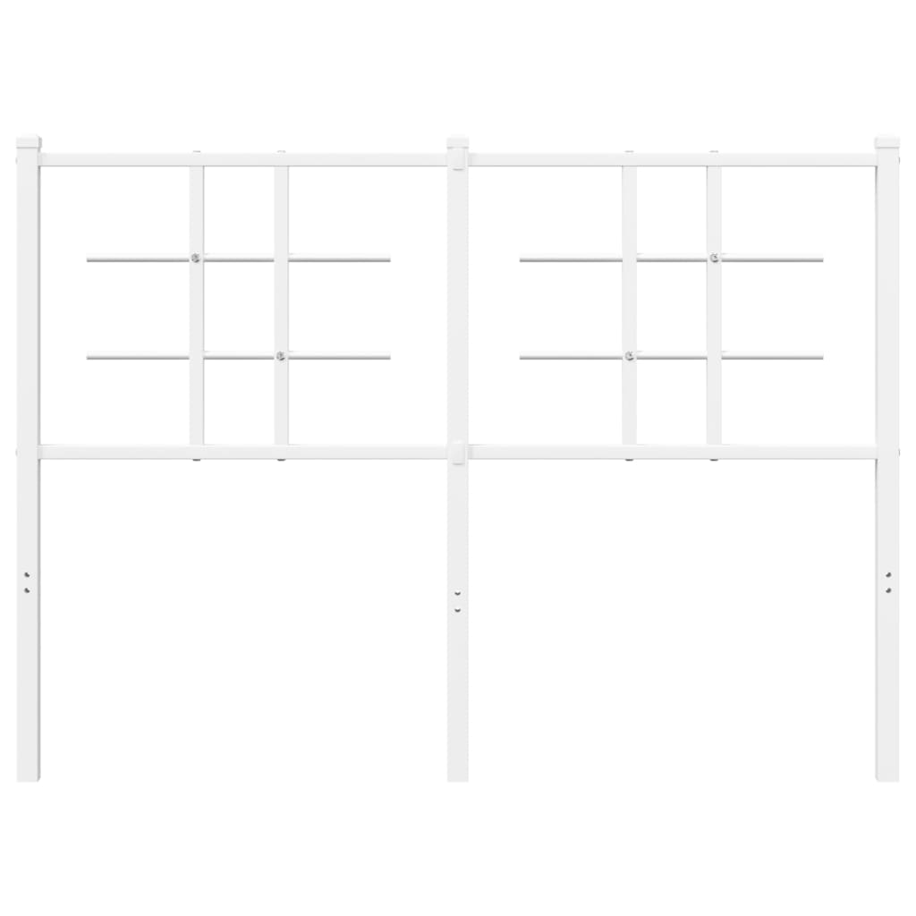 Testiera di Ricambio in Metallo Bianco 120 cm