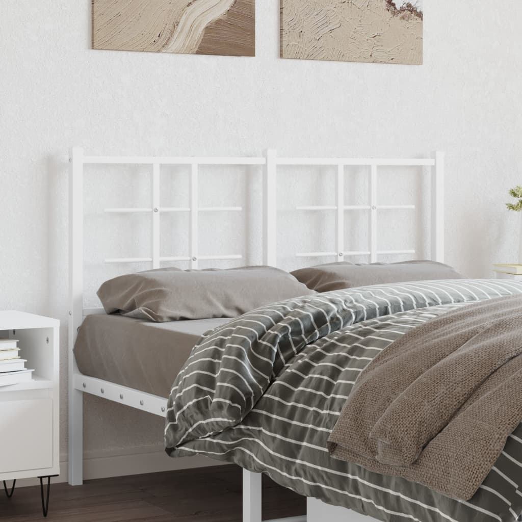 Testiera di Ricambio in Metallo Bianco 120 cm