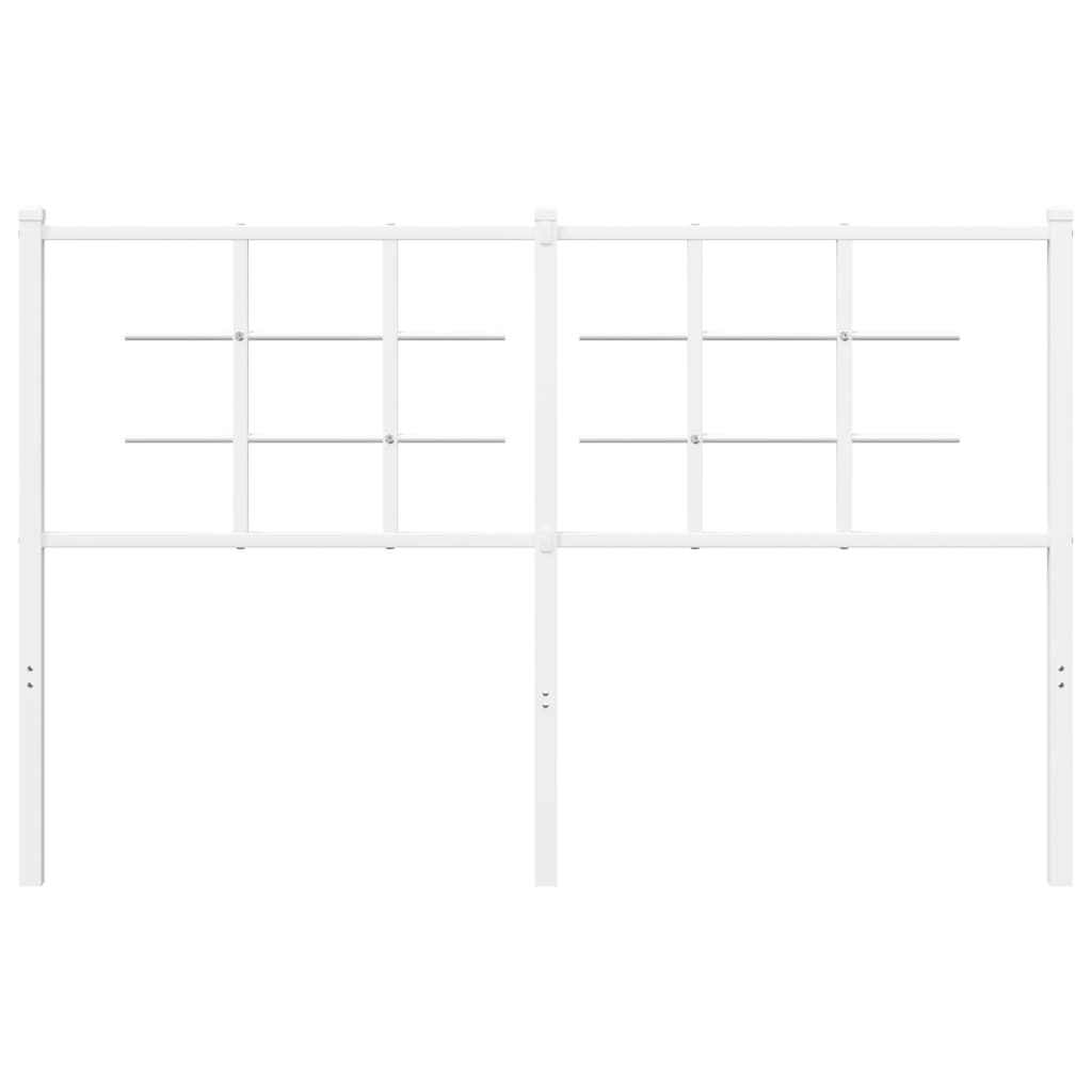 Testiera di Ricambio in Metallo Bianco 135 cm