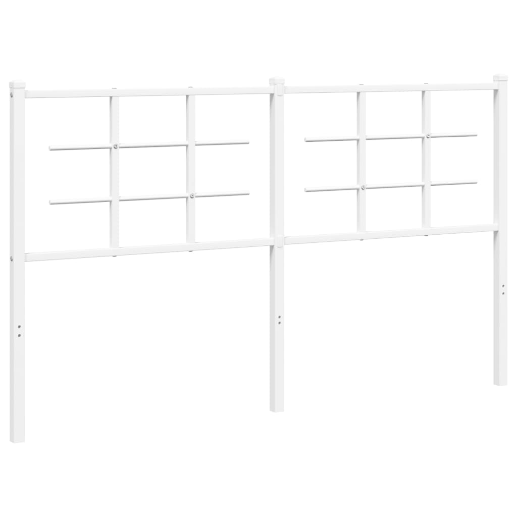 Testiera di Ricambio in Metallo Bianco 150 cm