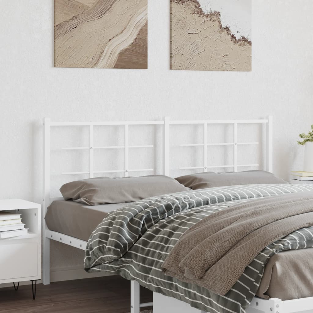 Testiera di Ricambio in Metallo Bianco 160 cm