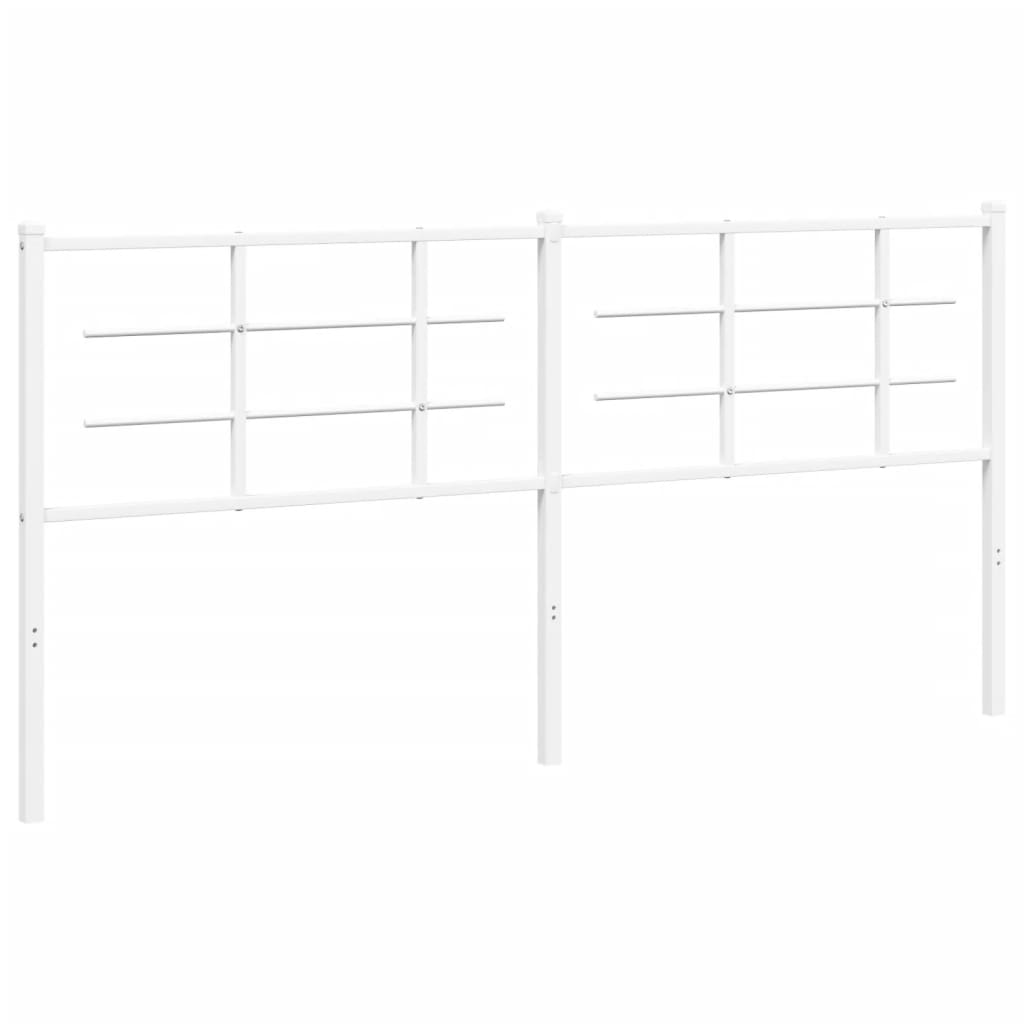 Testiera di Ricambio in Metallo Bianco 180 cm