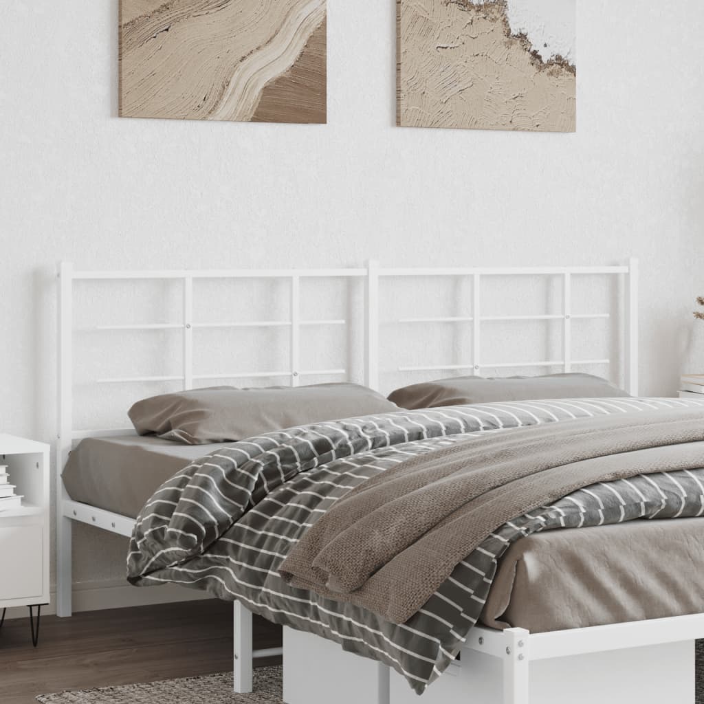 Testiera di Ricambio in Metallo Bianco 180 cm