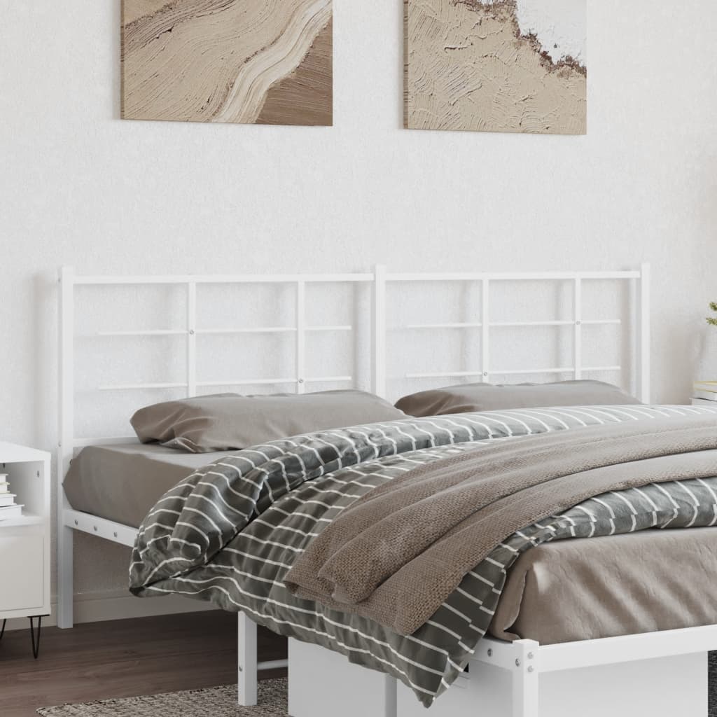 Testiera di Ricambio in Metallo Bianco 193 cm