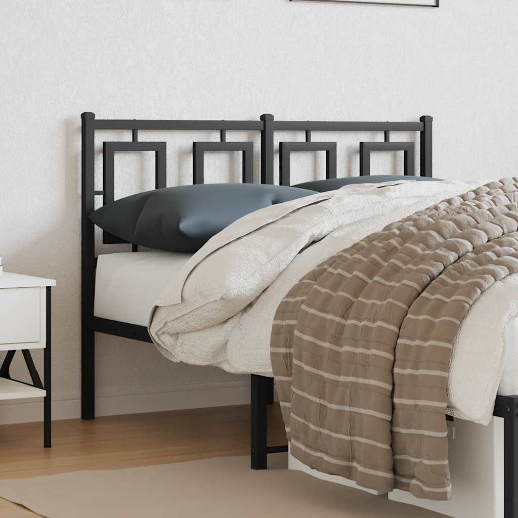 Testiera di Ricambio in Metallo Nero 120 cm