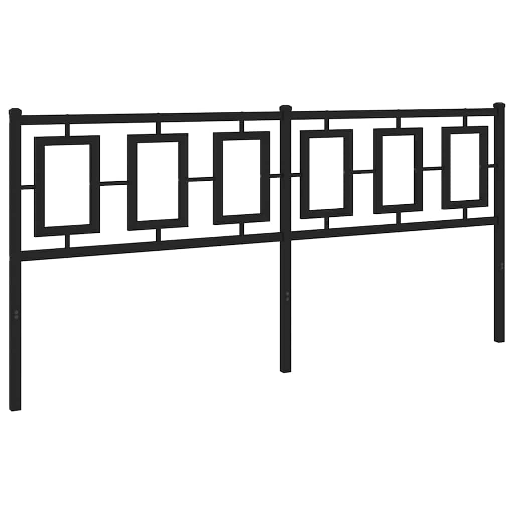 Testiera di Ricambio in Metallo Nero 180 cm