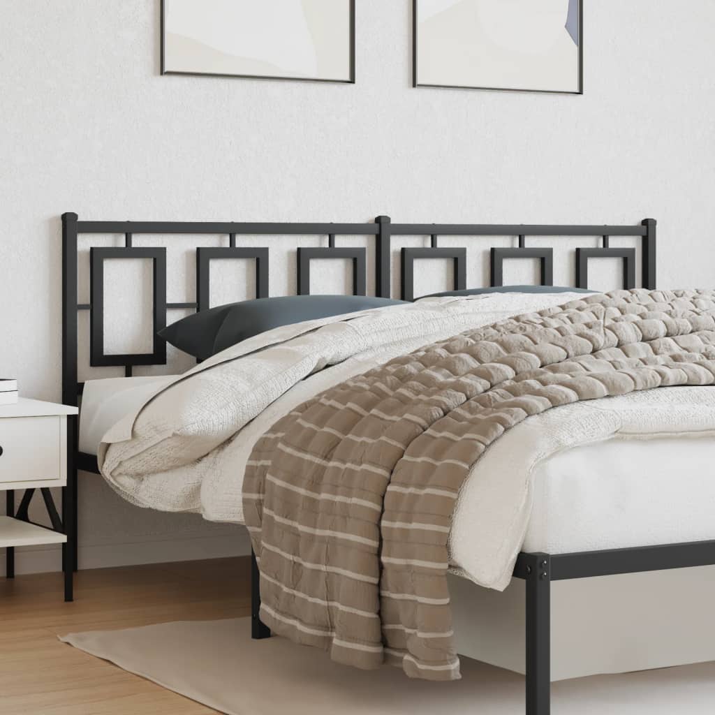 Testiera di Ricambio in Metallo Nero 180 cm
