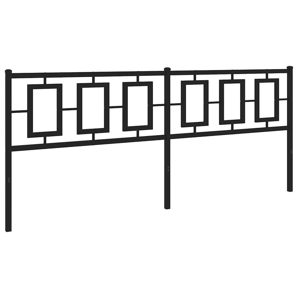 Testiera di Ricambio in Metallo Nero 193 cm