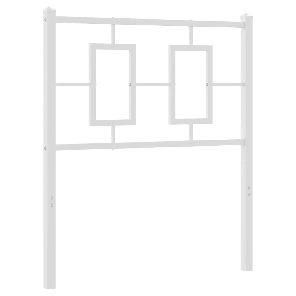 Testiera di Ricambio in Metallo Bianco 75 cm