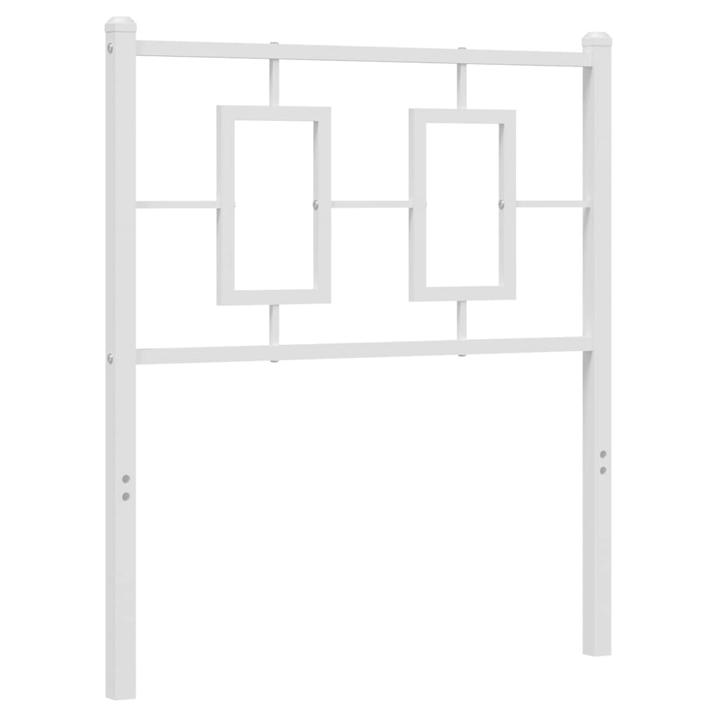 Testiera di Ricambio in Metallo Bianco 80 cm