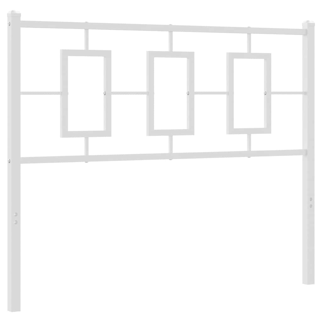 Testiera di Ricambio in Metallo Bianco 107 cm