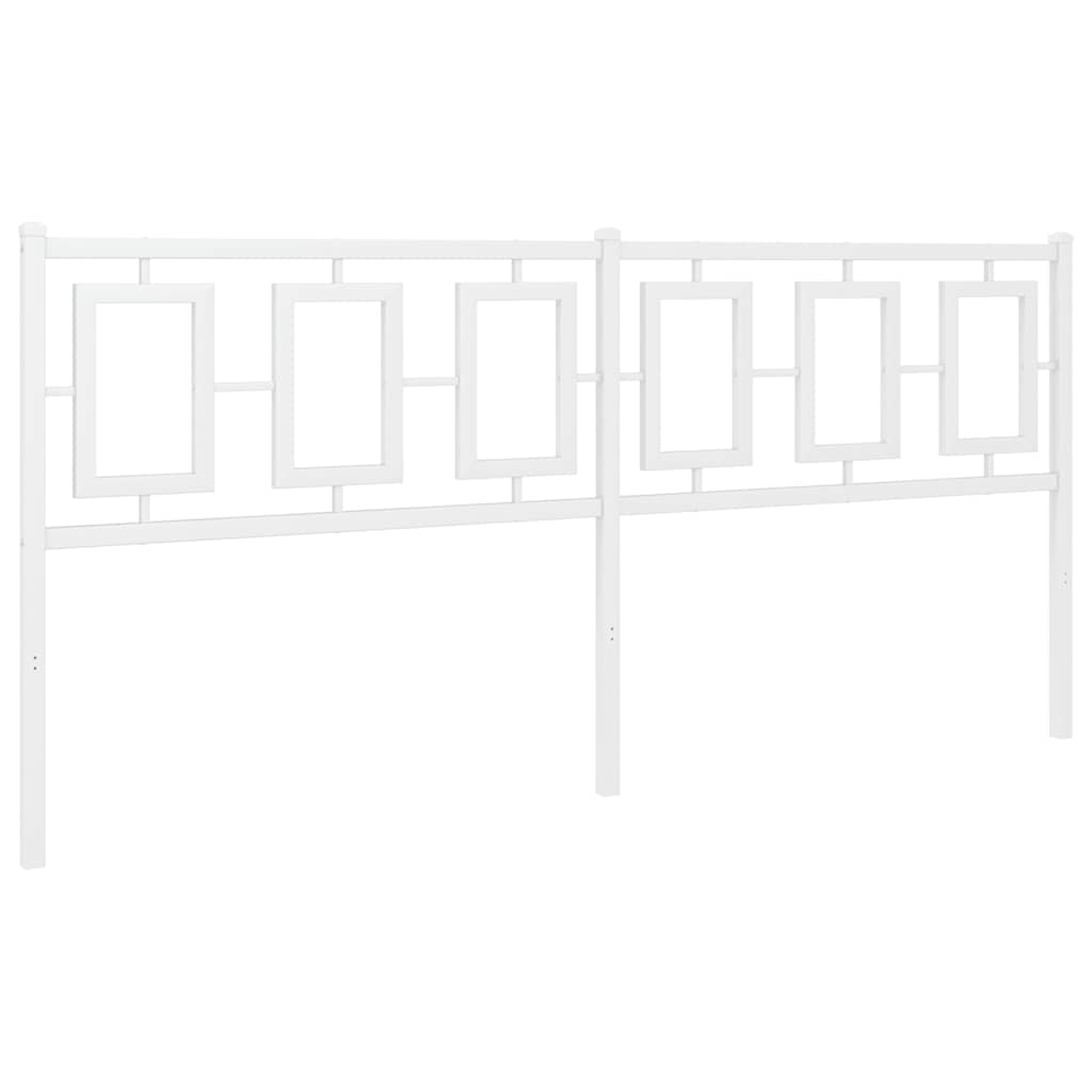 Testiera di Ricambio in Metallo Bianco 180 cm