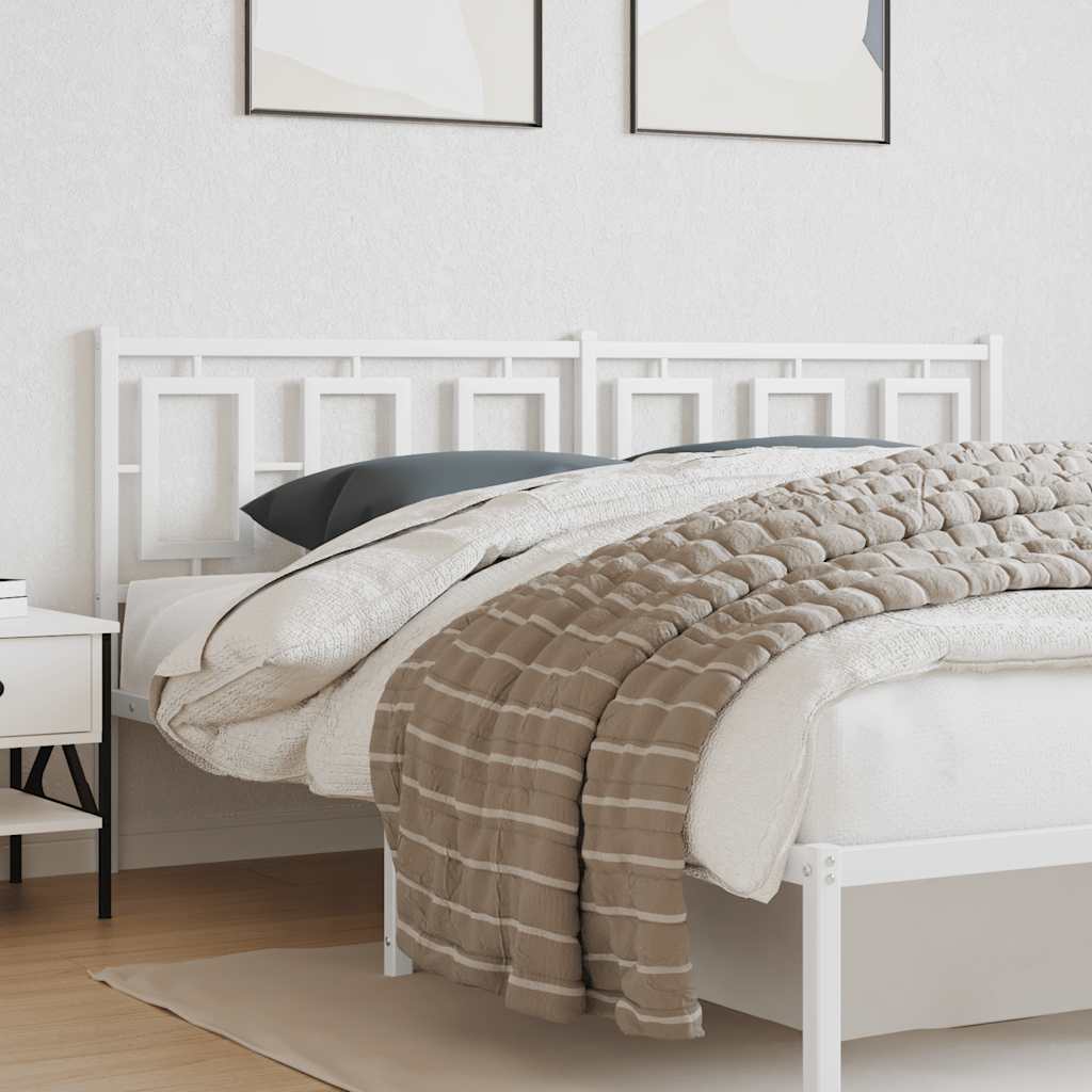 Testiera di Ricambio in Metallo Bianco 180 cm