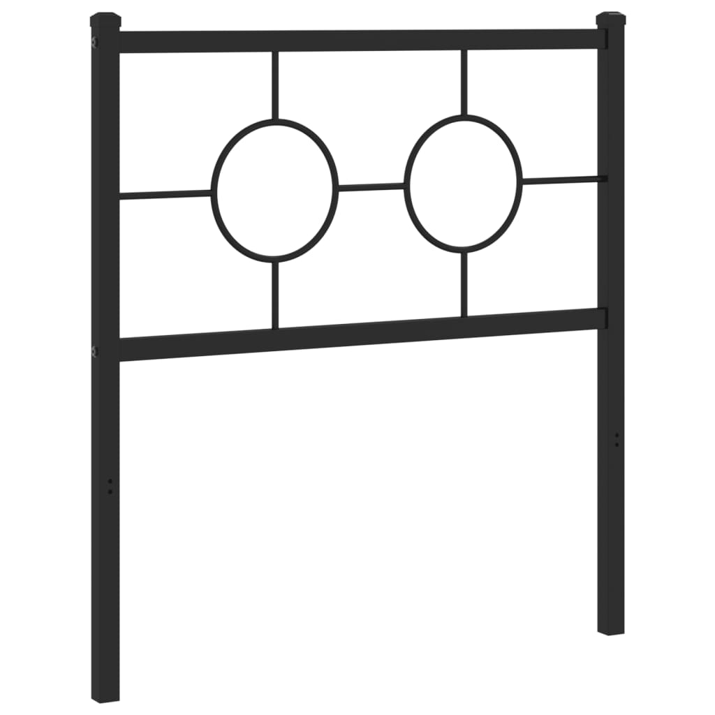 Testiera di Ricambio in Metallo Nero 75 cm