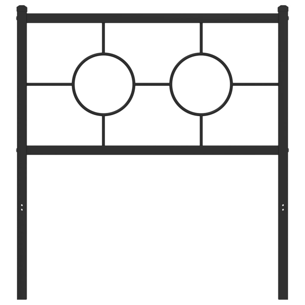 Testiera di Ricambio in Metallo Nero 75 cm