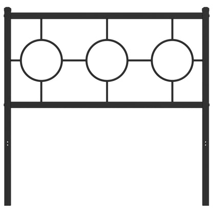 Testiera di Ricambio in Metallo Nero 90 cm