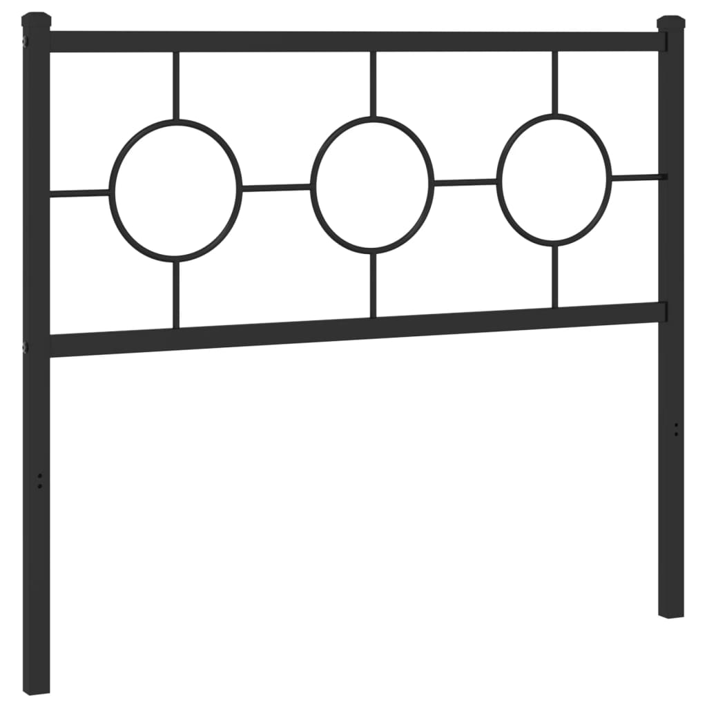 Testiera di Ricambio in Metallo Nero 100 cm
