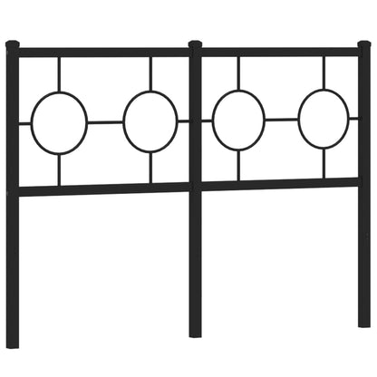 Testiera di Ricambio in Metallo Nero 120 cm
