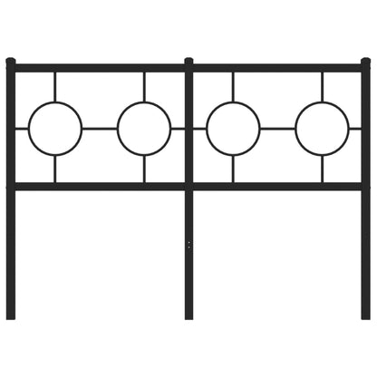 Testiera di Ricambio in Metallo Nero 120 cm