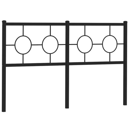 Testiera di Ricambio in Metallo Nero 140 cm