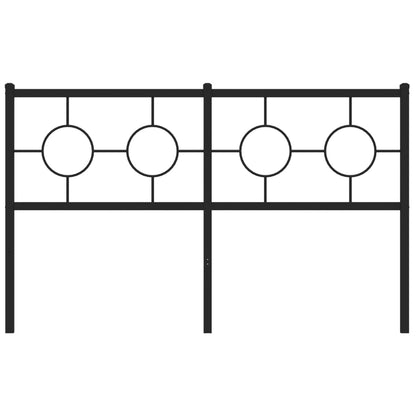Testiera di Ricambio in Metallo Nero 140 cm