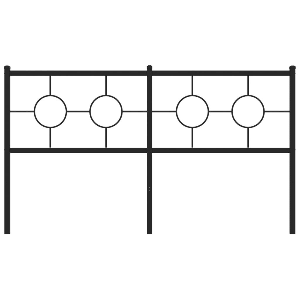 Testiera di Ricambio in Metallo Nero 150 cm