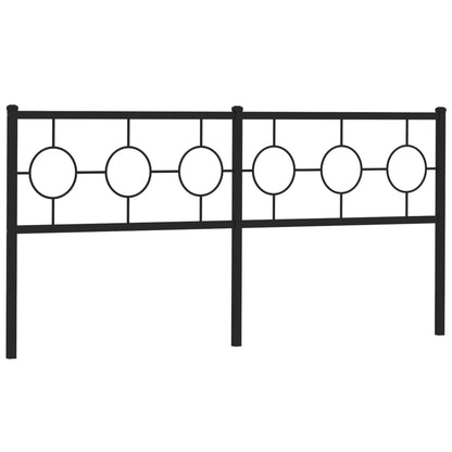 Testiera di Ricambio in Metallo Nero 180 cm