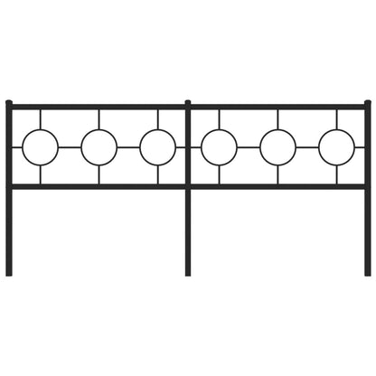 Testiera di Ricambio in Metallo Nero 180 cm