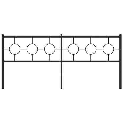 Testiera di Ricambio in Metallo Nero 193 cm