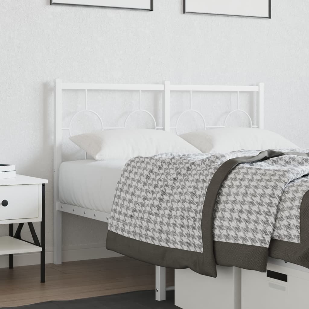 Testiera di Ricambio in Metallo Bianco 120 cm