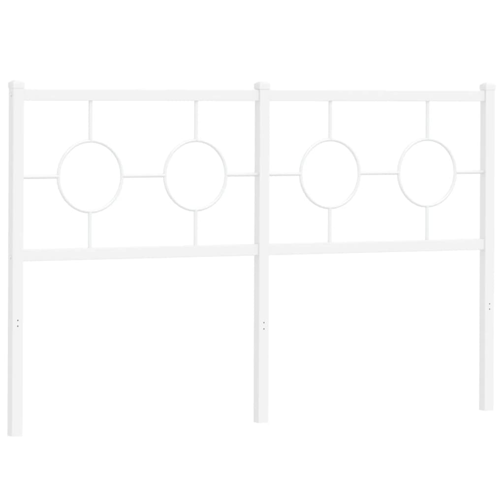 Testiera di Ricambio in Metallo Bianco 140 cm